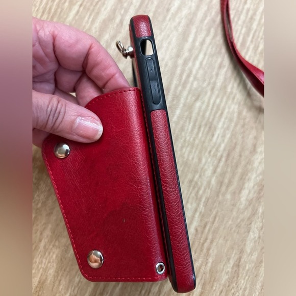 iPhone 11 Pro Max Phone Card Holder Case with Neck Strap Crossbody Strap - Picture 9 of 14